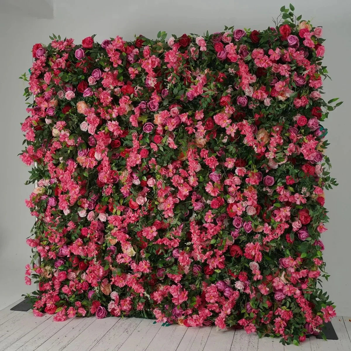 Pink & Greenery Flurry Premium Flower Backdrops | 116
