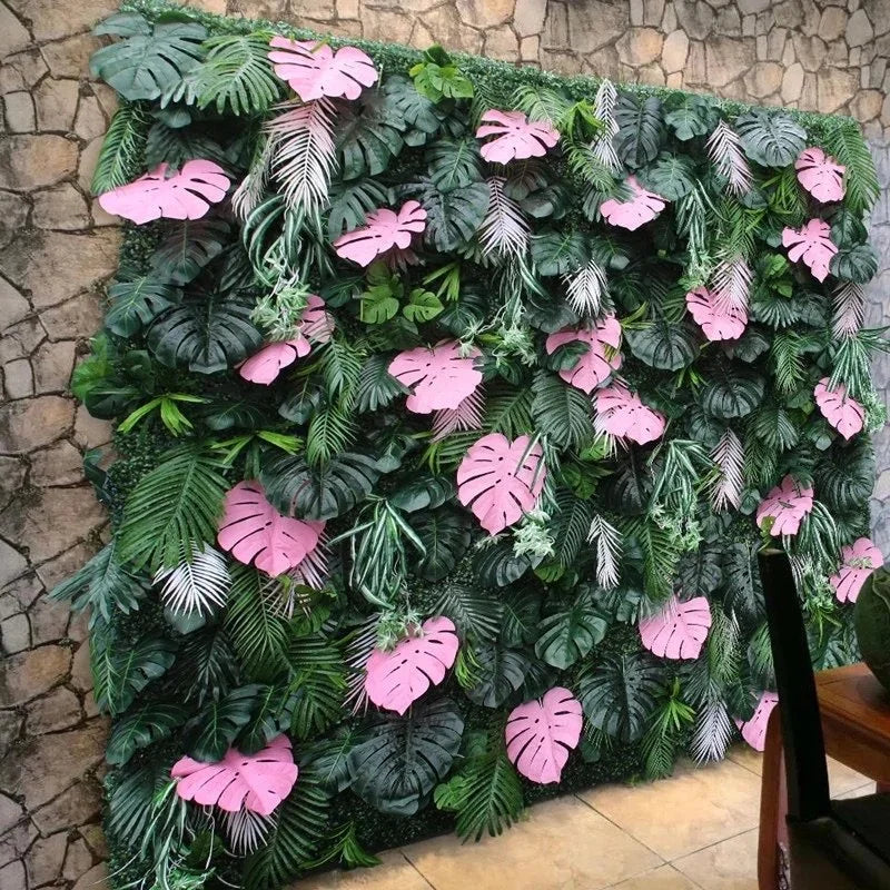 Beverly Hills Pink Tropical Premium Floral Greenery Backdrops | 512