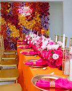 Orange, Purple, Pink and Yellow Premium Flower Backdrops | 032