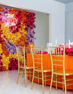 Orange, Purple, Pink and Yellow Premium Flower Backdrops | 032