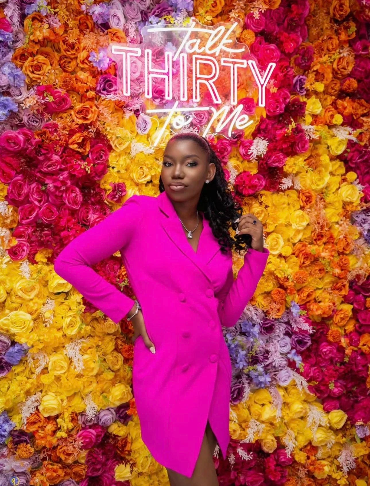 Orange, Purple, Pink and Yellow Premium Flower Backdrops | 032