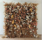 Into the Meadow Premium Tan & White Blush Flower Backdrops | 058