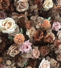 Deluxe Brown & Tan Wild Rose Flower Backdrops | 625