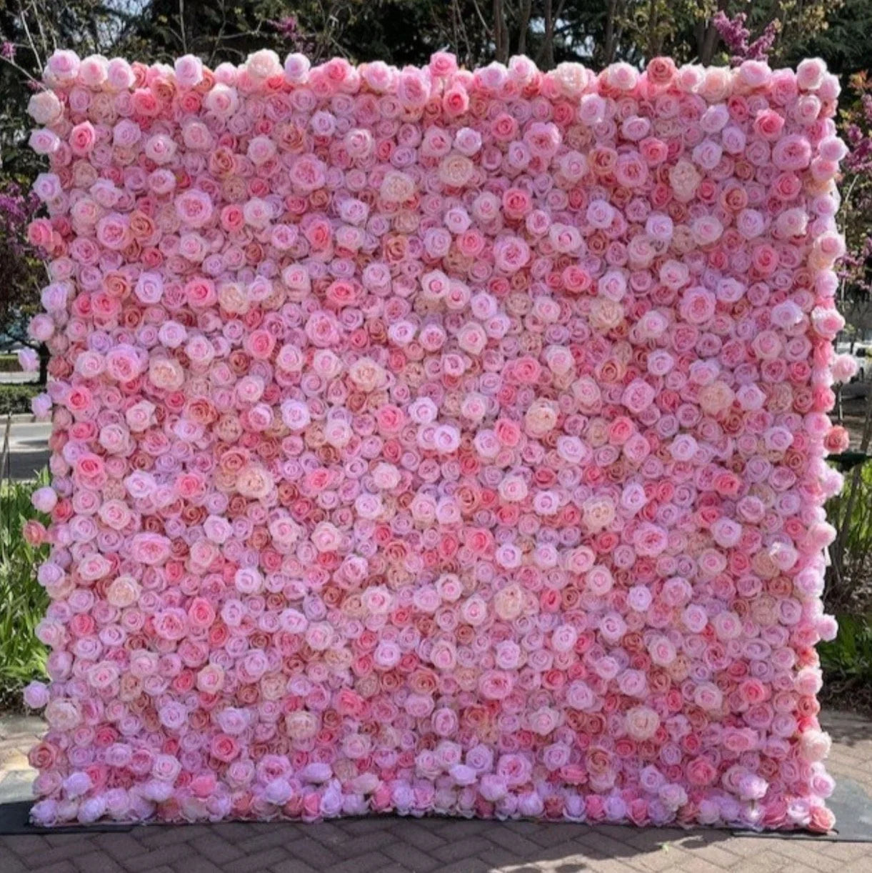 Pink & Peach Wild Rose Premium Flower Backdrops | 225
