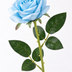 Premium Artificial Rose Stem | Light Blue
