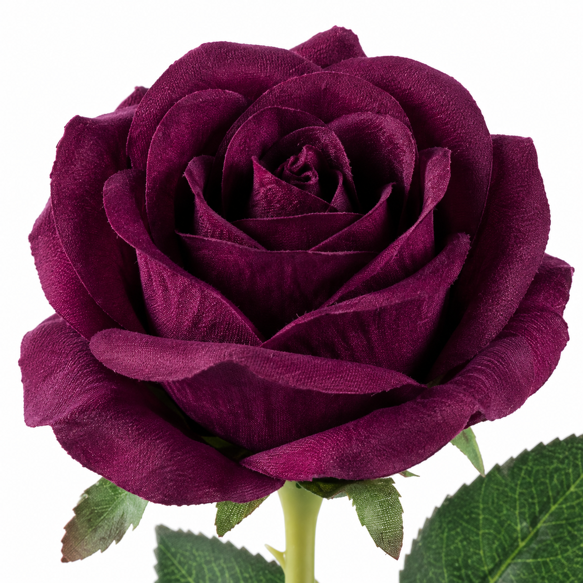 Premium Artificial Rose Stem | Dark Purple