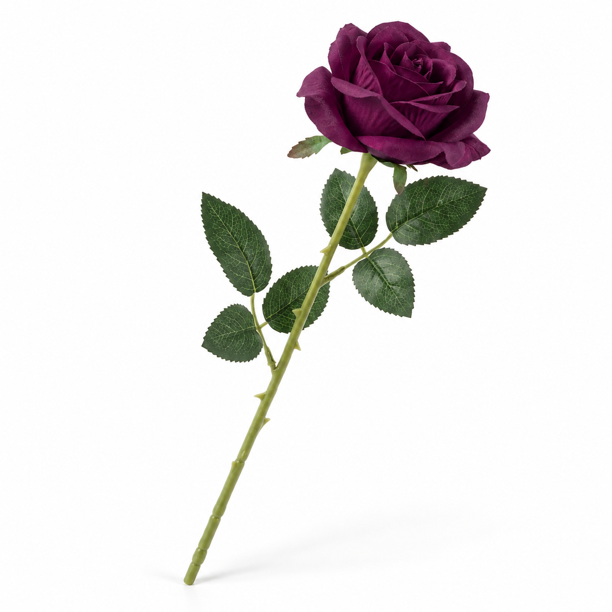 Premium Artificial Rose Stem | Dark Purple