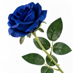 Premium Artificial Rose Stem | Dark Blue