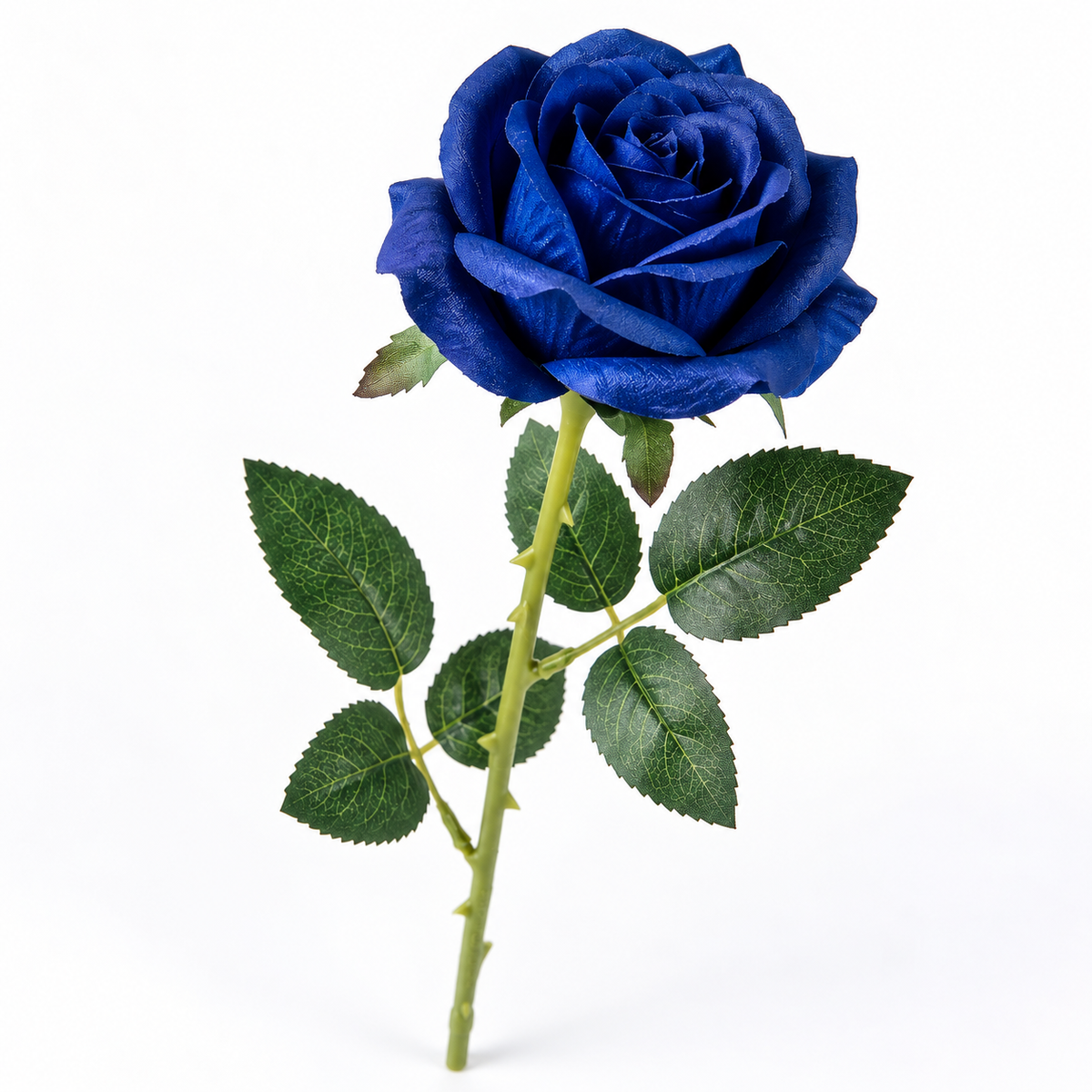 Premium Artificial Rose Stem | Dark Blue
