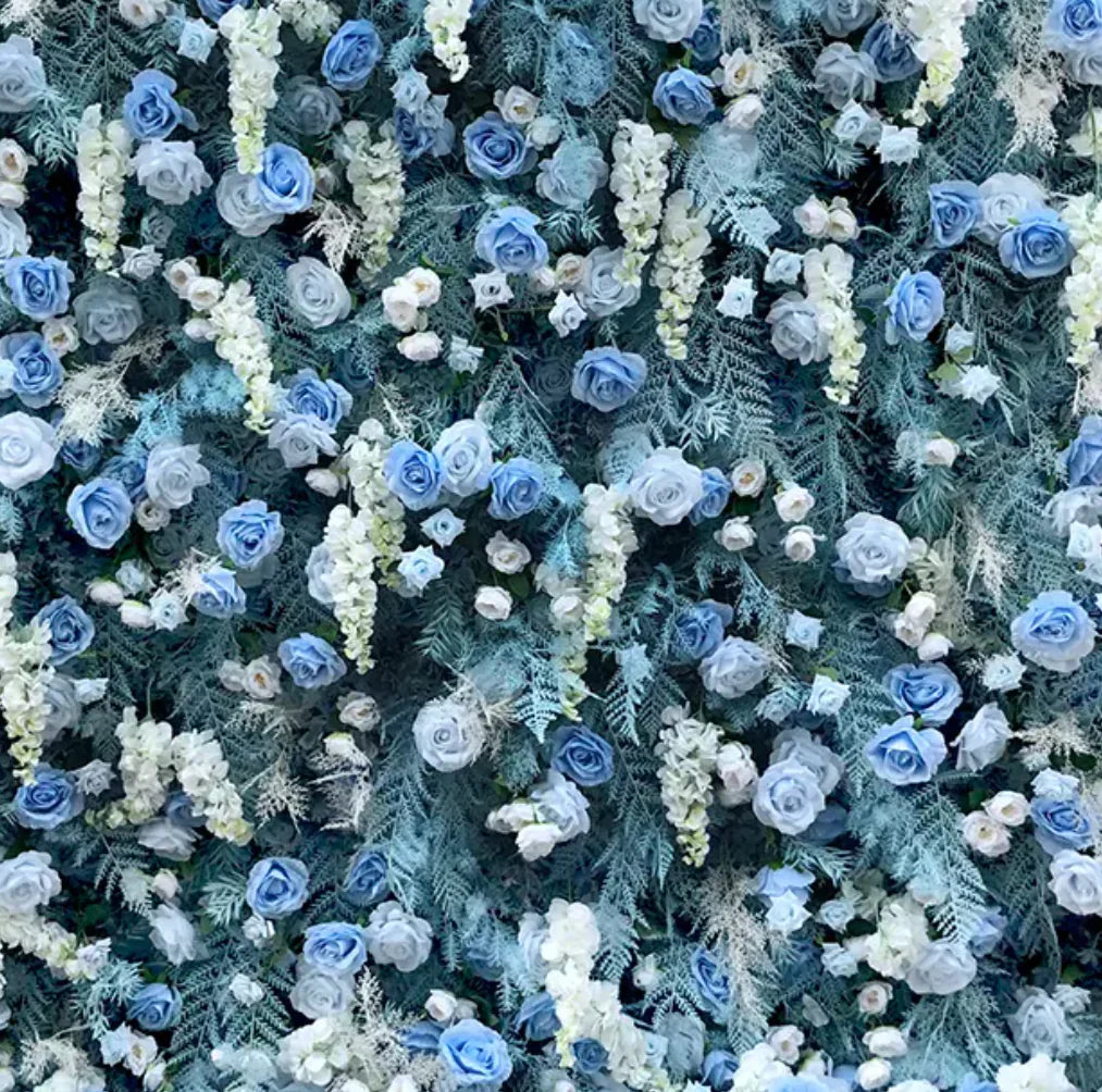 Into The Meadow Blue Rose Flower Backdrops | 057