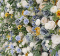 Blue & Yellow Rose Premium Flower Backdrops | 158
