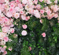 Into The Jungle Pink Rose Premium Greenery Floral Backdrops | 166