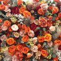 Orange, Brown and Tan Wild Rose Premium Flower Backdrops | 134