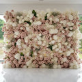 Pink Blush and White Ivory Deluxe Premium Flower Backdrops | 281