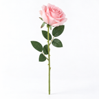 Real Touch Artificial Rose Stem – Light Pink