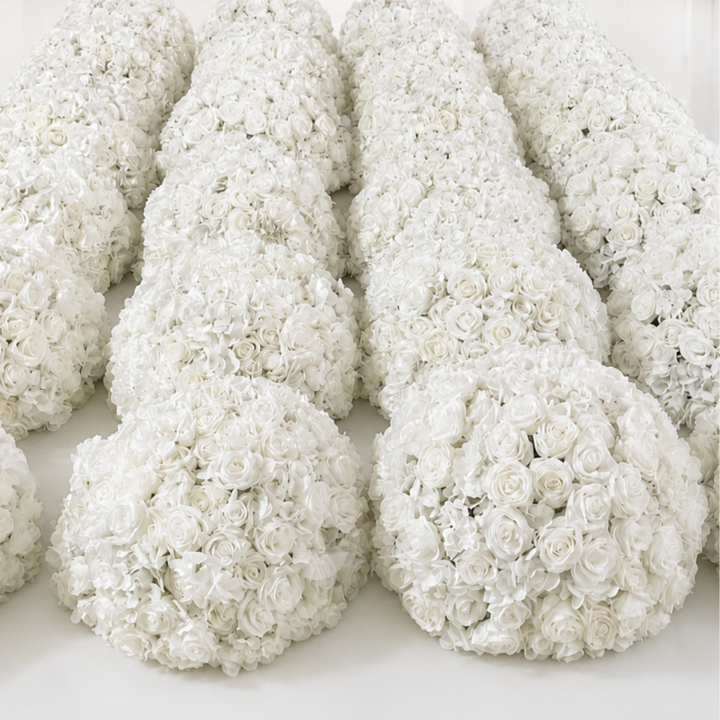 Classic White Rose Hydrangea Backdrop | 001