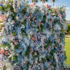 Into The Meadow Dripping Pink, Blue and White Flower Backdrops | 267