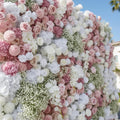 Pink & White Babys Breath Premium Flower Backdrops | 059
