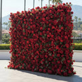 Red Rose & Meadow Greenery Flower Backdrops | 164