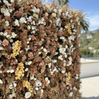 Into the Meadow Premium Tan & White Blush Flower Backdrops | 058