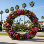 Pink, Orange, Red, Purple Deluxe Premium Flower Backdrops | 335