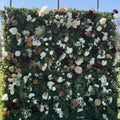 White, Burgundy and Tan Premium Greenery Backdrops | 519