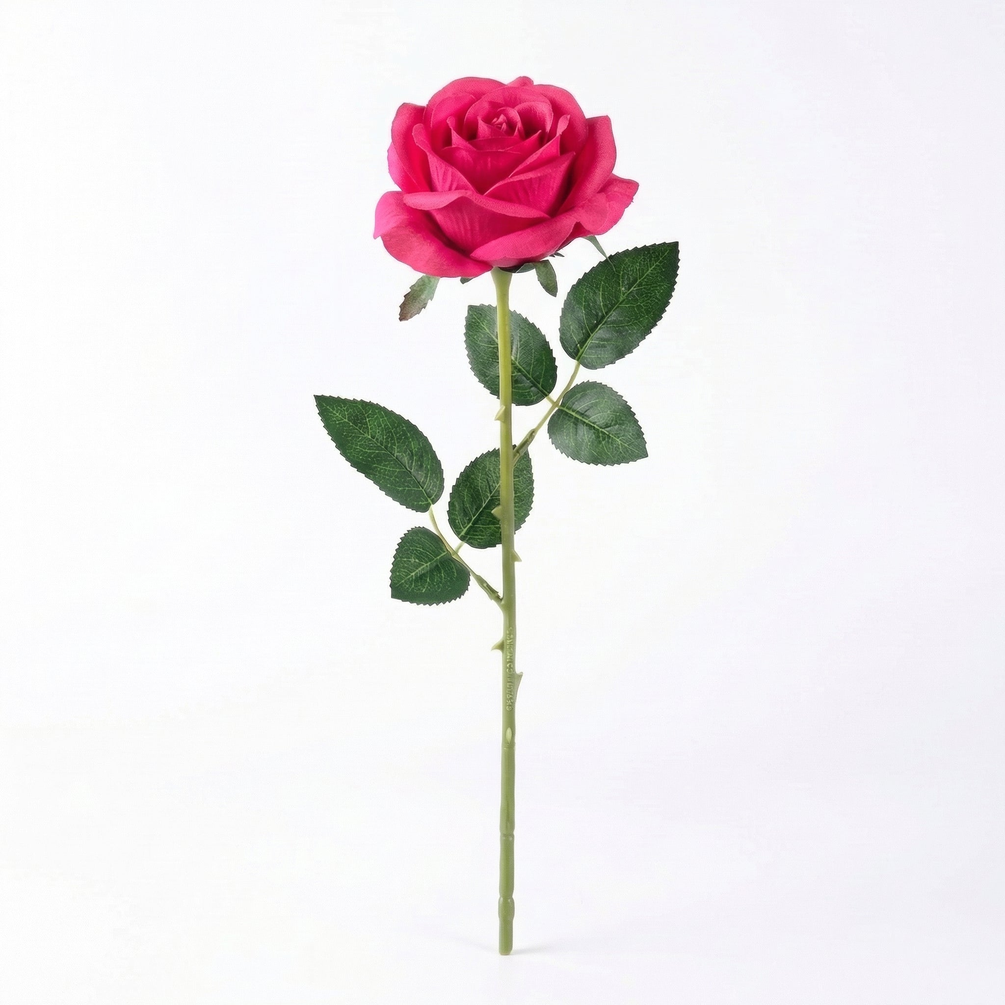 Real Touch Rose Stem | Bright Pink