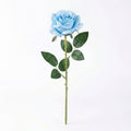 Real Touch Rose Stem | Light Blue