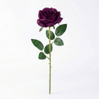 Premium Artificial Rose Stem | Dark Purple