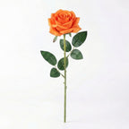 Premium Artificial Rose Stem | Orange