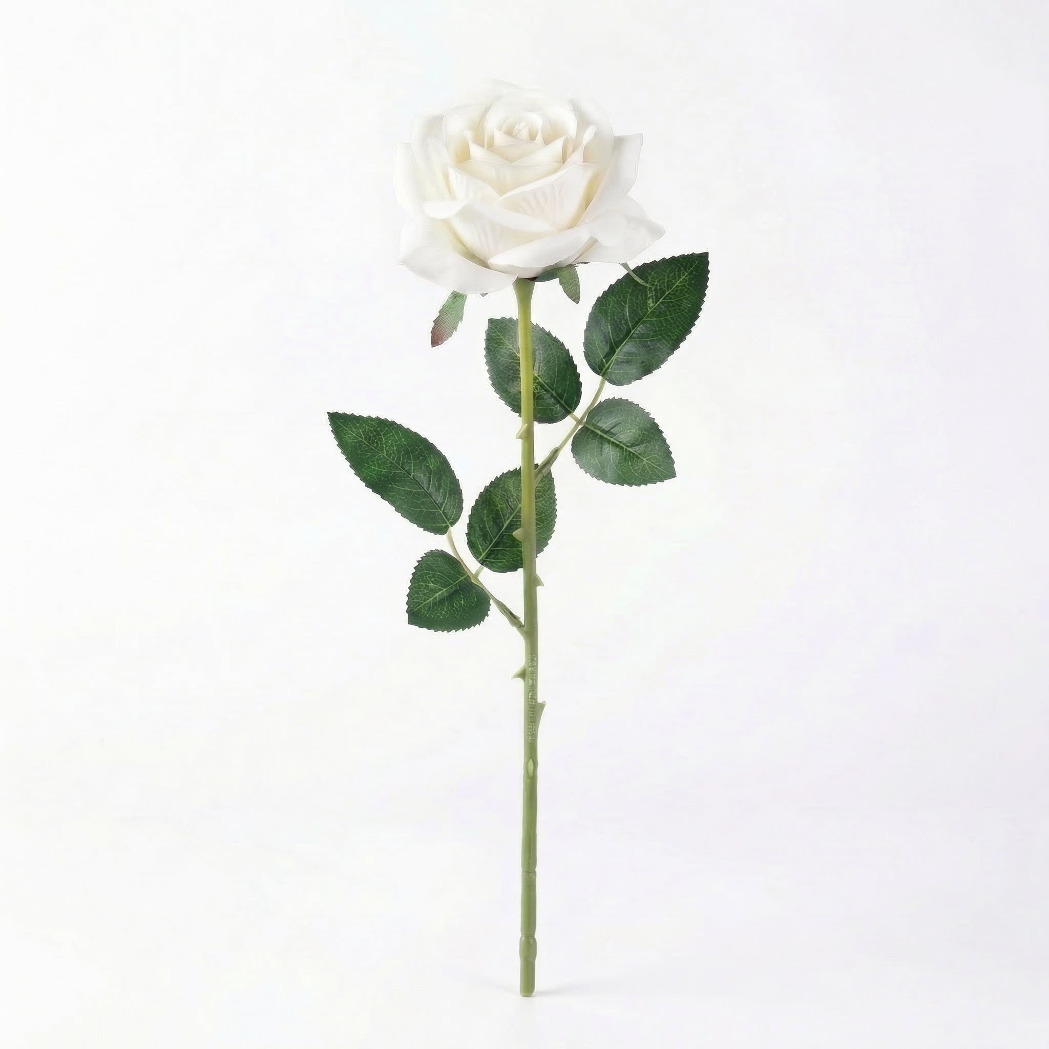 Real Touch Rose Stem | White