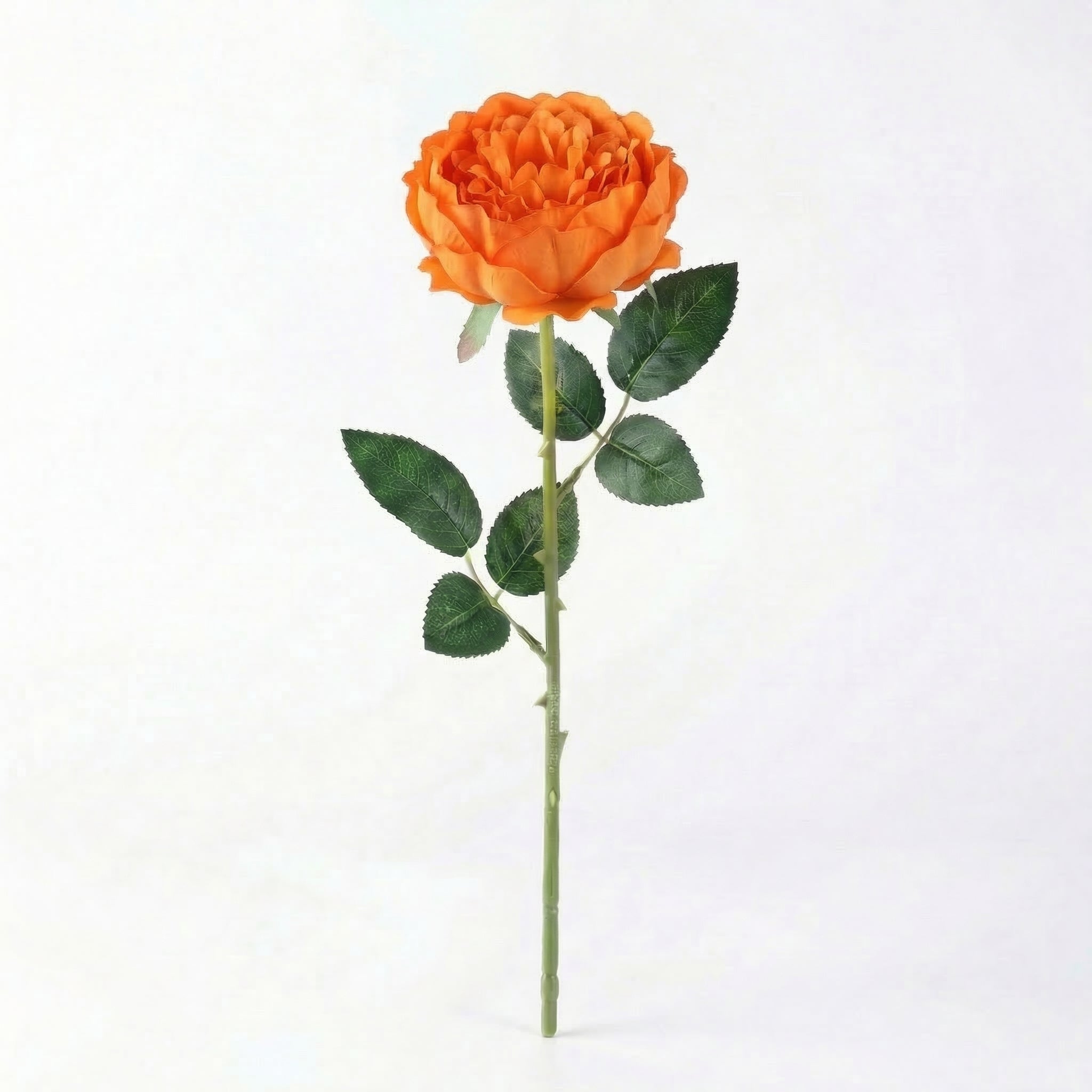 Real Touch Rose Peony Stem | Orange