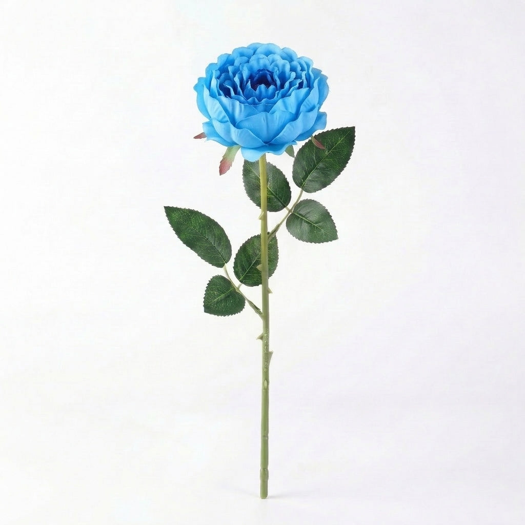 Real Touch Rose Peony Stem | Blue