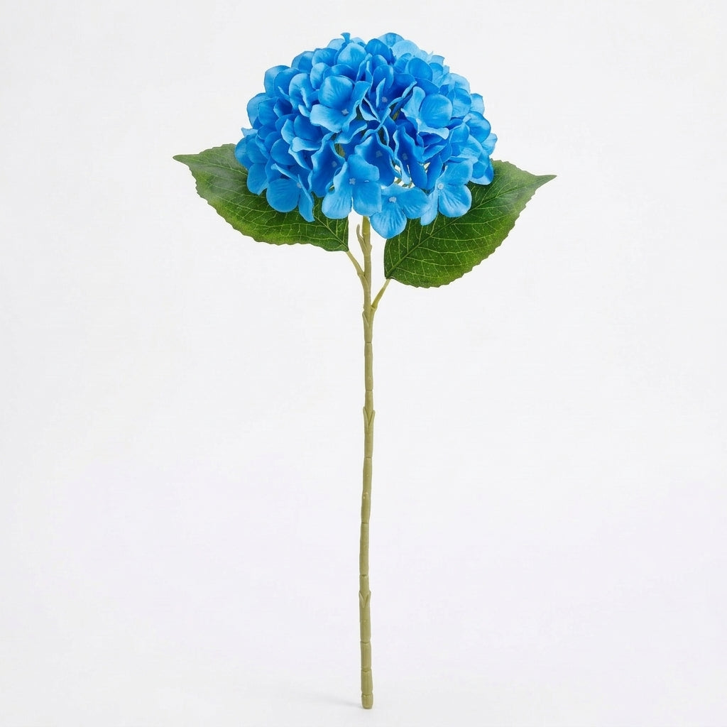 Real Touch Hydrangea Stem | Bright Blue