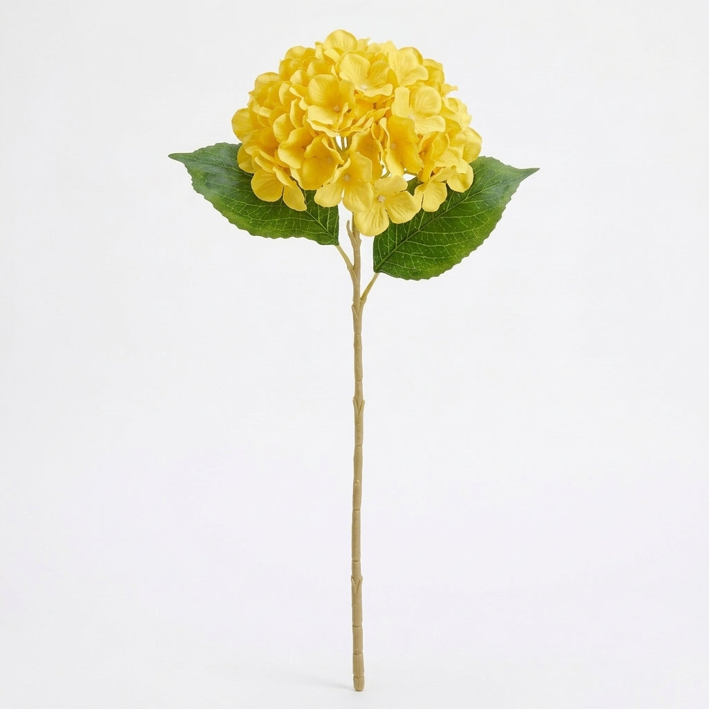 Real Touch Hydrangea Stem | Yellow