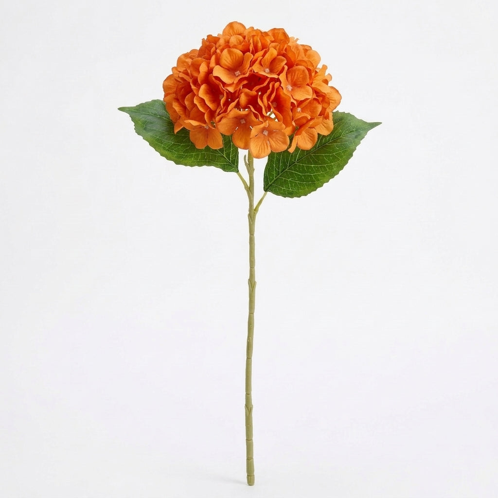 Real Touch Hydrangea Stem | Orange