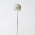 Real Touch Chrysanthemum Ball Stem | White
