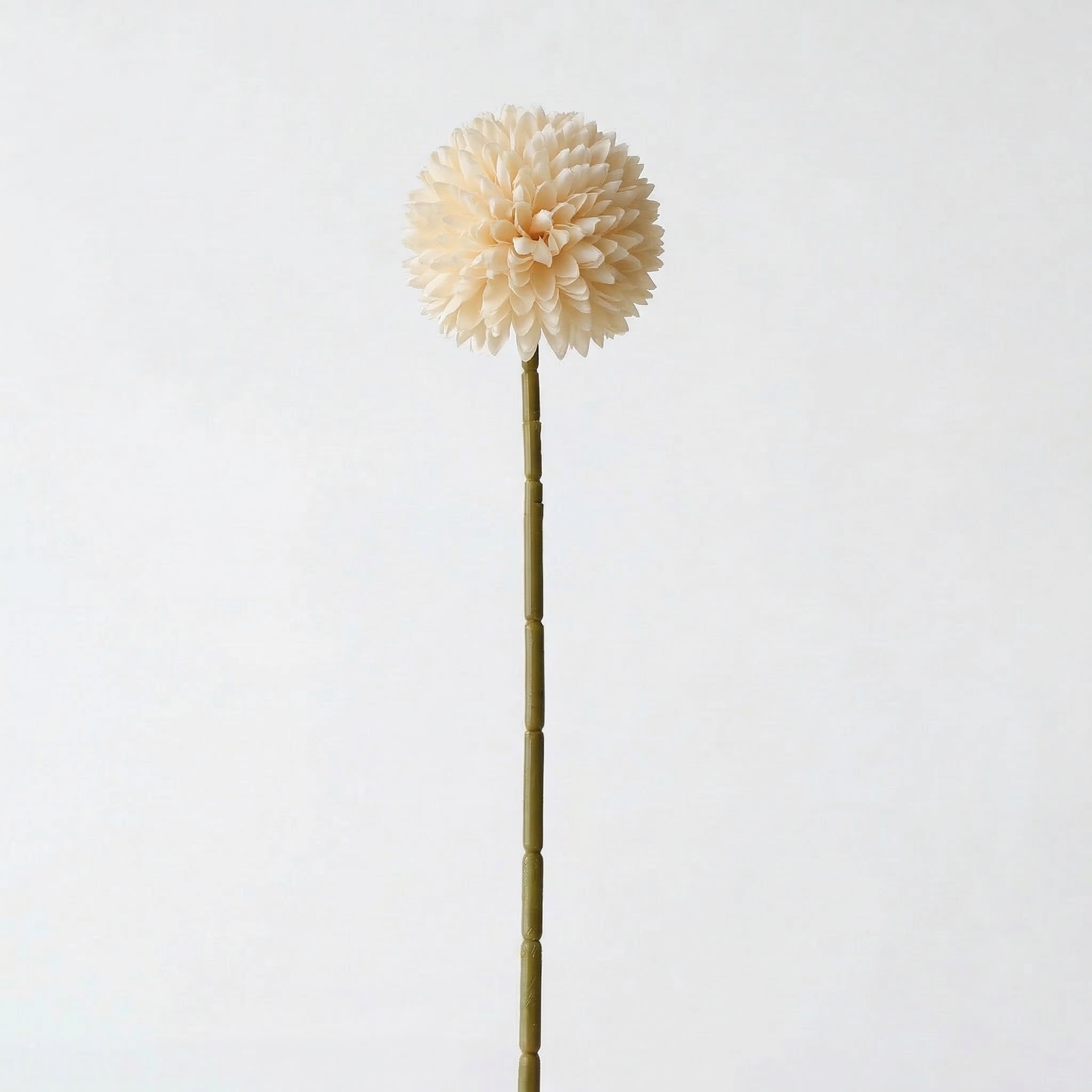 Real Touch Chrysanthemum Ball Stem | Cream