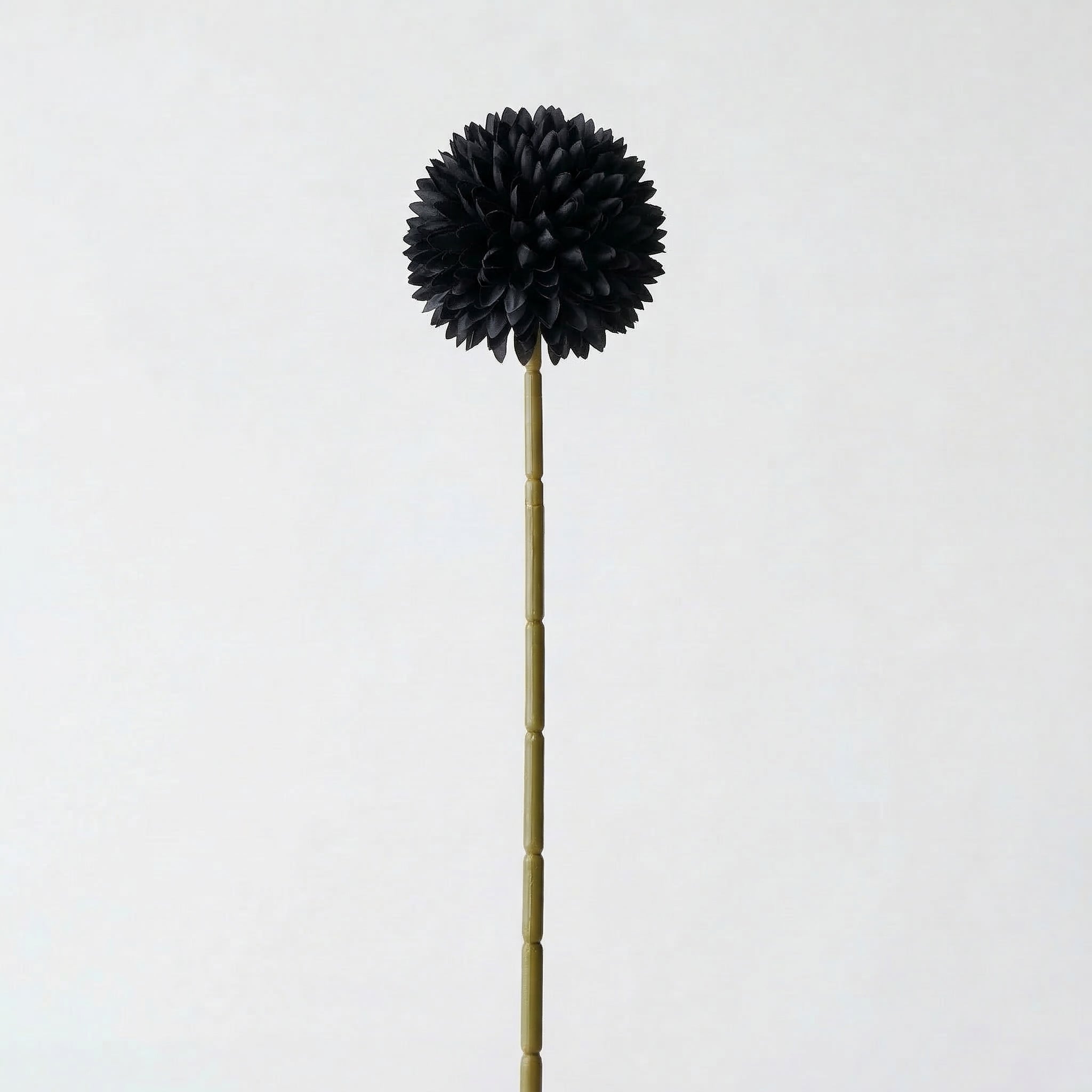 Real Touch Chrysanthemum Ball Stem | Black