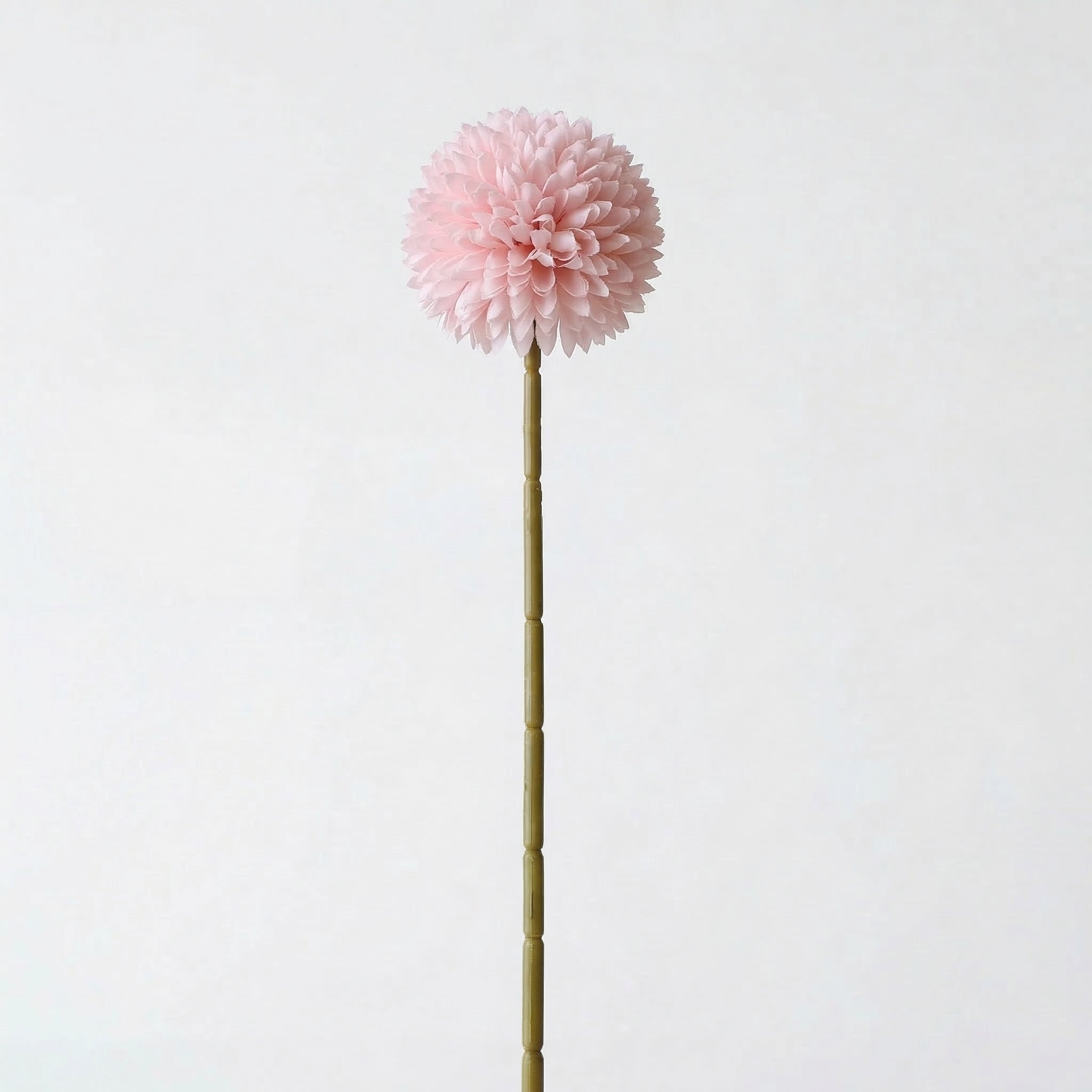 Real Touch Chrysanthemum Ball Stem | Light Pink