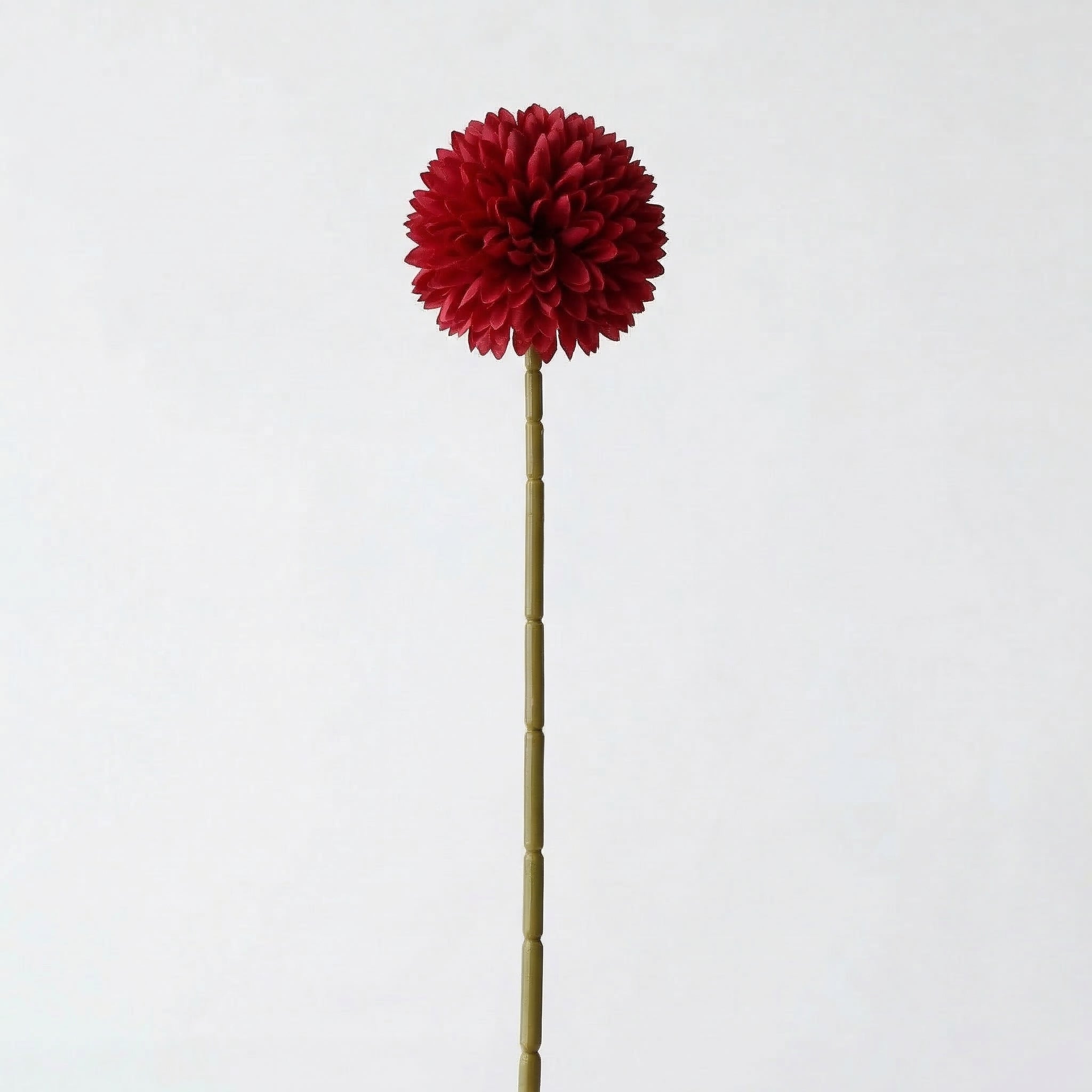 Real Touch Chrysanthemum Ball Stem | Red