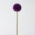 Real Touch Chrysanthemum Ball Stem | Dark Purple
