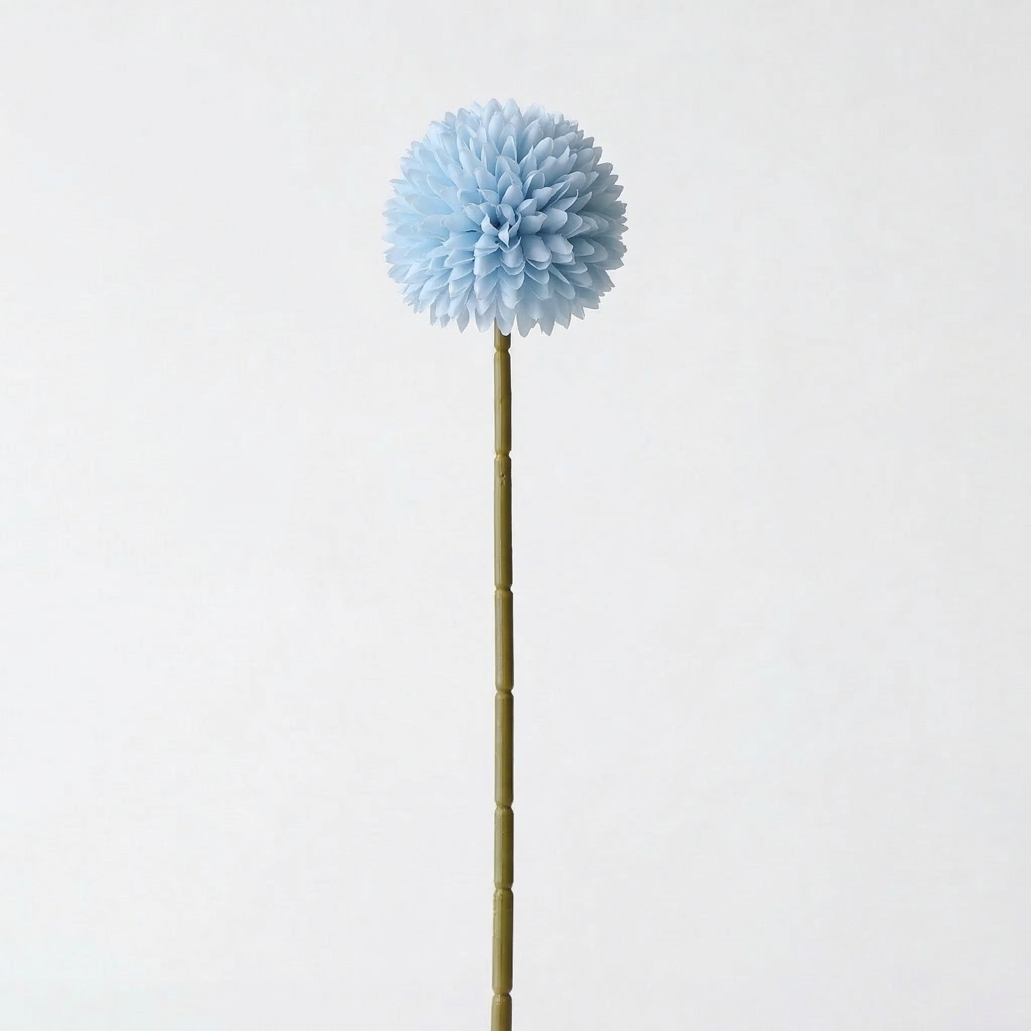 Real Touch Chrysanthemum Ball Stem | Light Blue