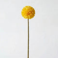 Real Touch Chrysanthemum Ball Stem | Yellow