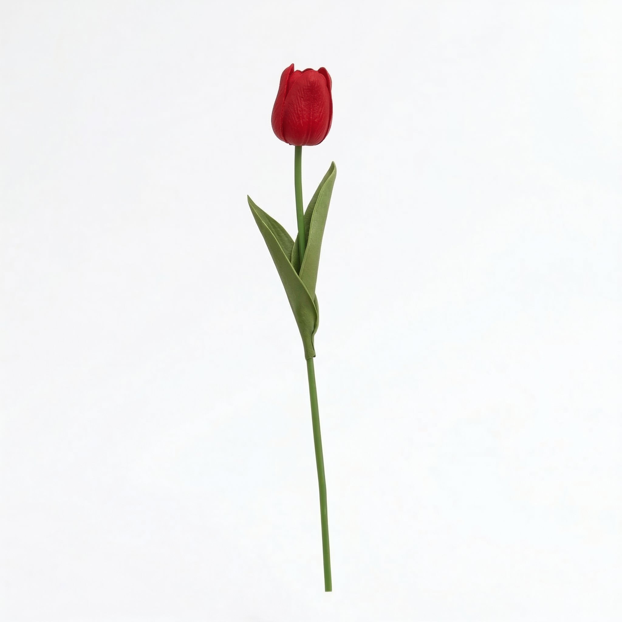 Real Touch Tulip Stem | Red
