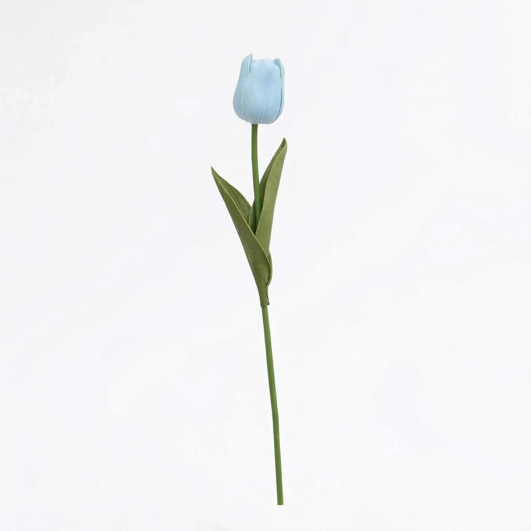 Real Touch Tulip Stem | Light Blue