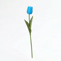 Real Touch Tulip Stem | Bright Blue