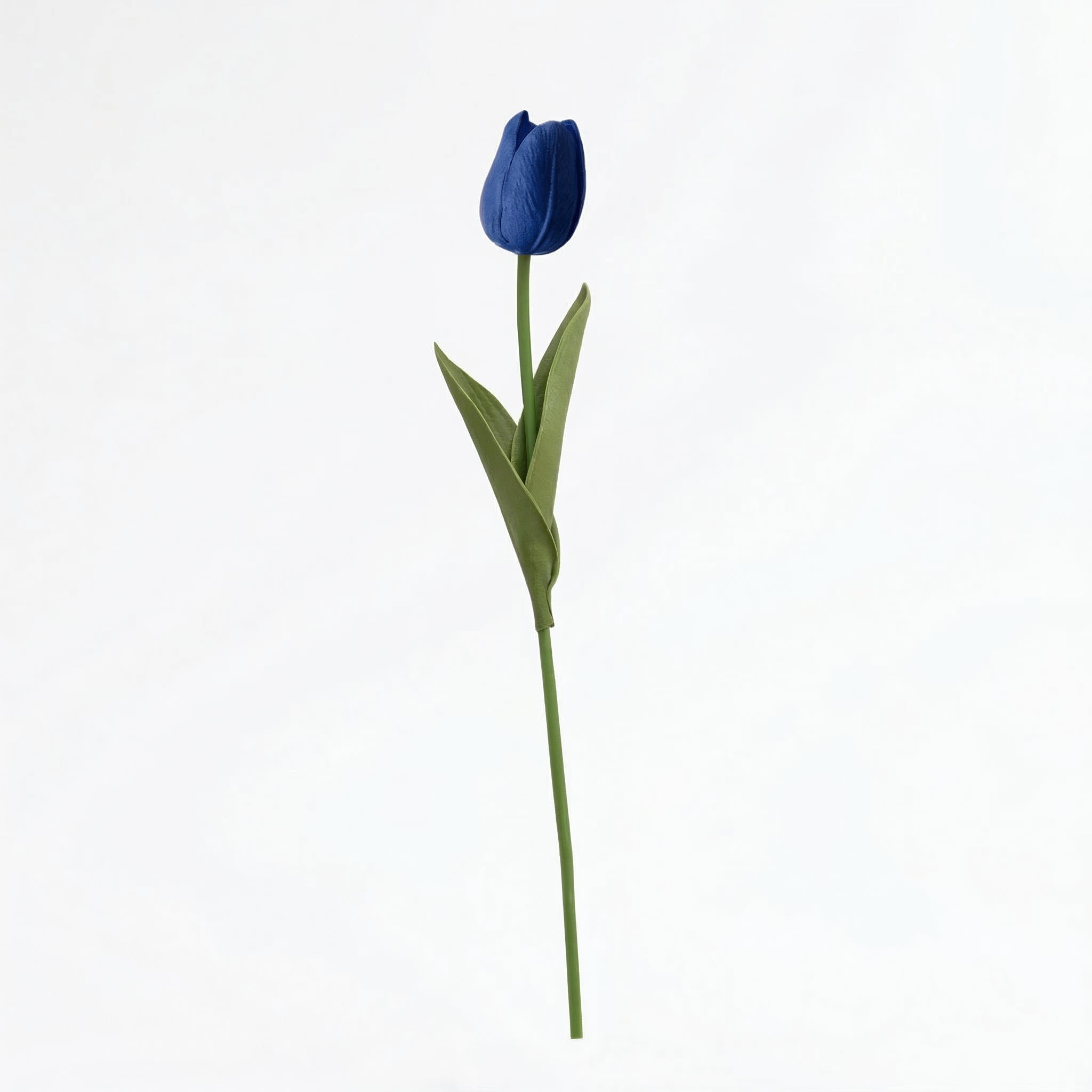 Real Touch Tulip Stem | Dark Blue