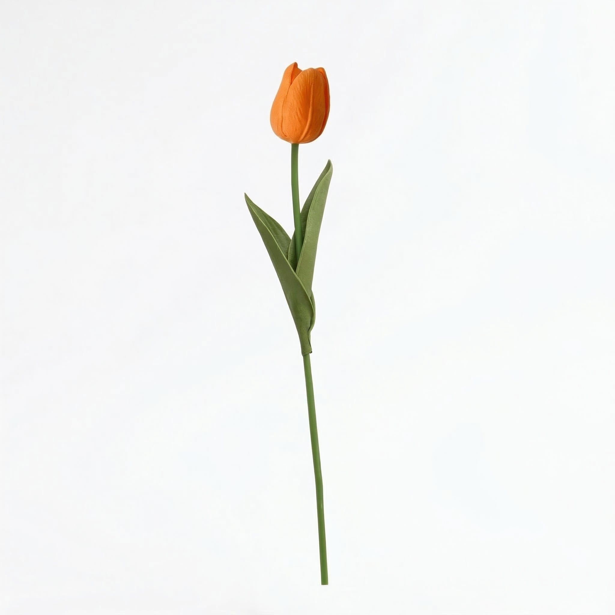 Real Touch Tulip Stem | Orange