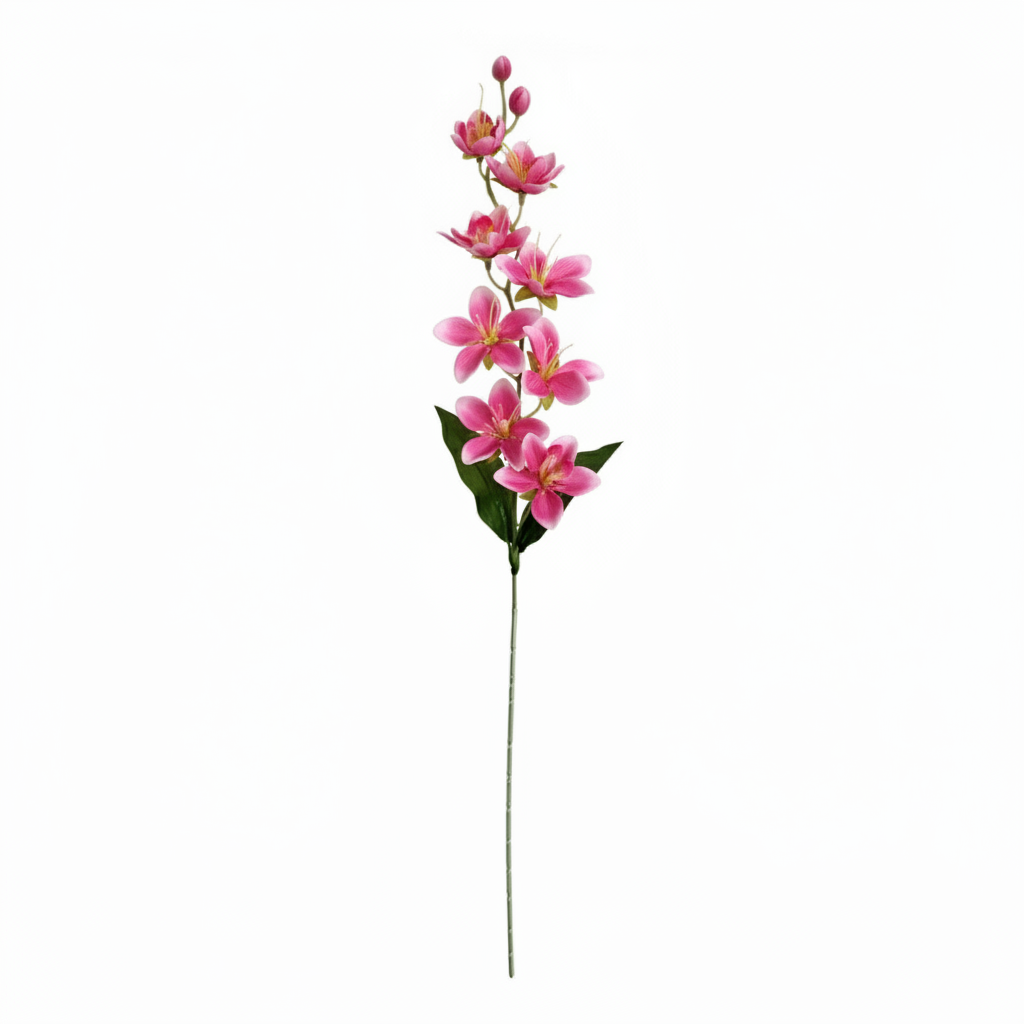 Real Touch Orchid Stem | Bright Pink